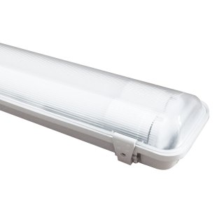 ZESTAW OPRAWA HERMETYCZNA 2x120cm POD ŚWIETLÓWKĘ LED + 2x ŚWIETLÓWKI LED 18W 120CM 3000K