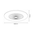 Lampowentylator ZEPHYR SILVER 48W LED+ PILOT