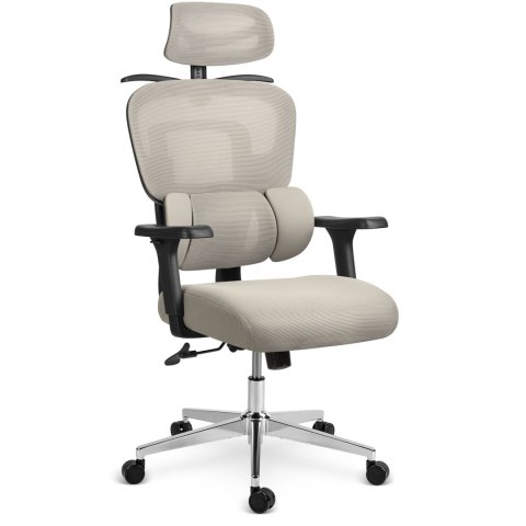 Fotel biurowy z mikrosiatką Sofotel Talin - szary