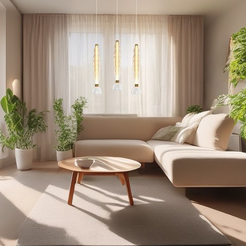 Lampa wisząca LUCCO amber 18W