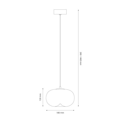 Lampa wisząca VASO 1 SMOKED 4W