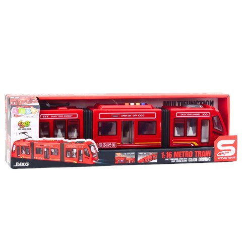 Metro Miejskie Otwierane Drzwi Światła Dźwięki Czerwone 1:16