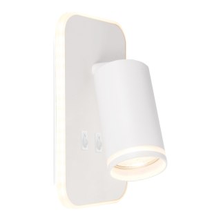 Oprawa Pipe Ring Kinkiet Biały 1xGU10 + LED 6W
