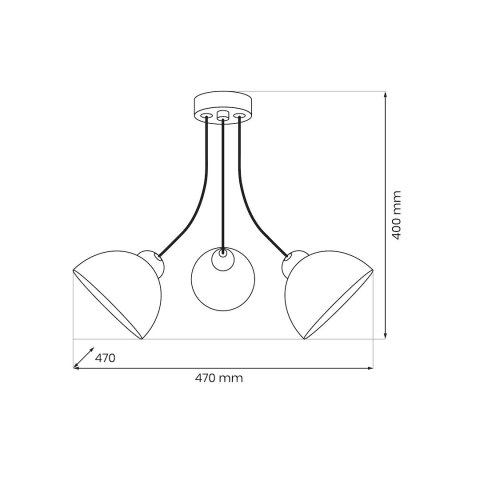 Lampa sufitowa QUEEN 3xE27