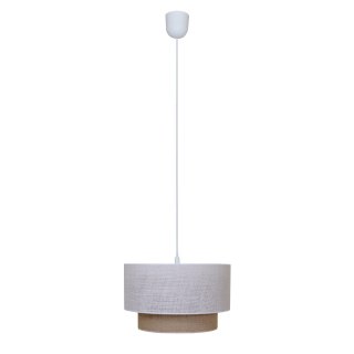Lampa wisząca BUENO jasny + natura 1xE27