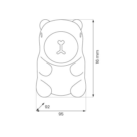 Lampka dziecięca KAPIBARA
