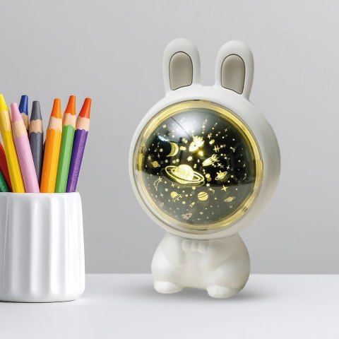 Lampka dziecięca projektor KOSMONAUTA