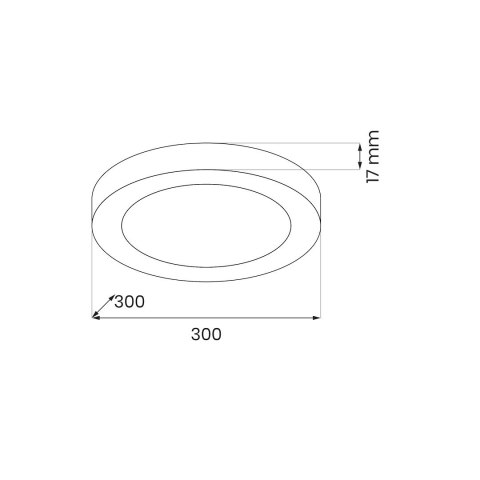 Plafon Evora Biały Round 24W 3CCT