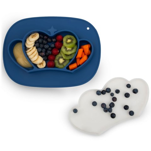 Talerzyk dla dzieci silikonowy do karmienia korona Ricokids