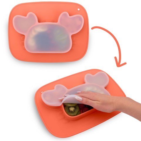 Talerzyk dla dzieci silikonowy do karmienia korona Ricokids