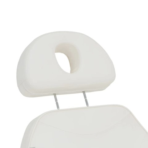 Fotel kosmetyczny podgrzewany do masażu tatuażu APRILIA - biało złoty