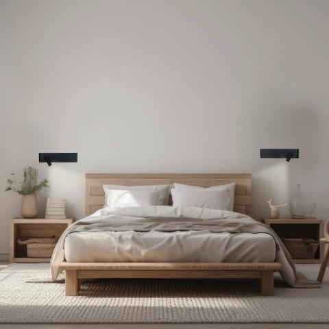 Kinkiet Resort Czarny Lewy 10W + 3W LED 4000K