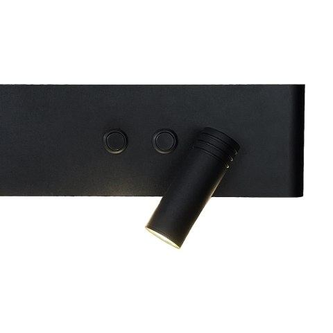 Kinkiet Resort Czarny prawy 10W + 3W LED 4000K