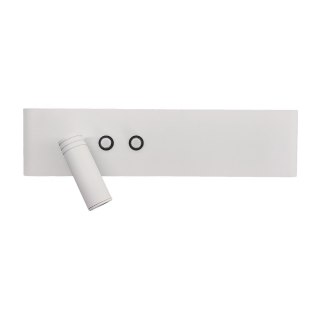 Kinkiet Resort lewy 10W + 3W LED 4000K Biały
