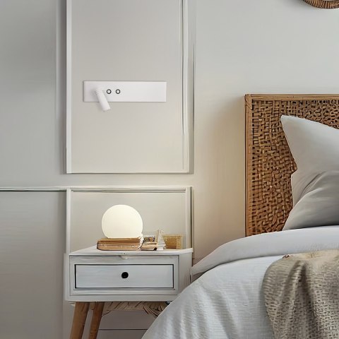 Kinkiet Resort lewy 10W + 3W LED 4000K Biały