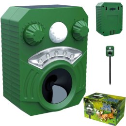 Odstraszacz ultradźwiękowo-świetlny solarny zwierząt gryzoni kun myszy