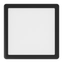 Plafon Evora Czarny Square 24W 3CCT