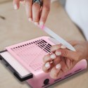 Pochłaniacz pyłu do paznokci kasetowy bezworkowy 80 W - różowy