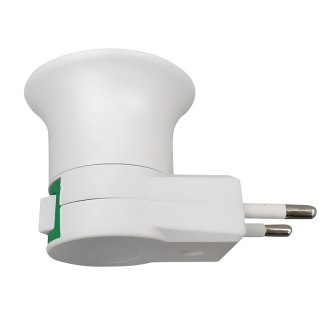 Adapter przejściówka na żarówkę E27 do gniazda 230 V z wyłącznikiem