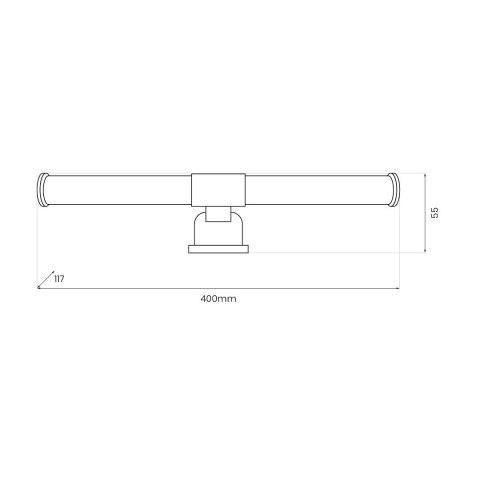 Kinkiet łazienkowy APA gold 6W LED
