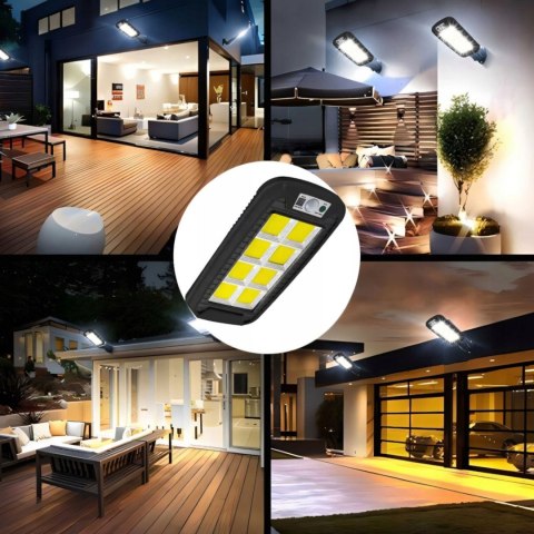 Lampa solarna zewnętrzna ogrodowa z czujnikiem ruchu zmierzchu LED PILOT