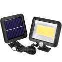 Lampa solarna zewnętrzna z czujnikami ruchu zmierzchu 100 LED
