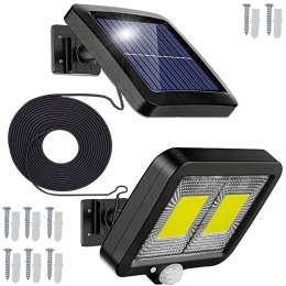 Lampa solarna zewnętrzna z czujnikiem ruchu 108 LED 2200 W