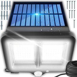 Lampa solarna zewnętrzna z czujnikiem ruchu zmierzchu 98 LED
