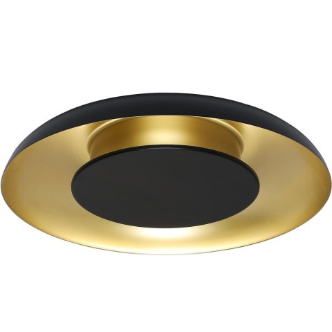 Lampa sufitowa Piattino Czarny Złoty 30W LED 3000K-4000k-6000K