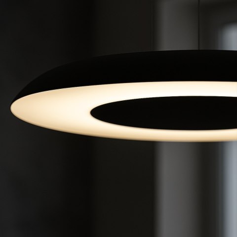 Lampa wisząca Piattino Czarny 30W LED 3000K-4000k-6000K