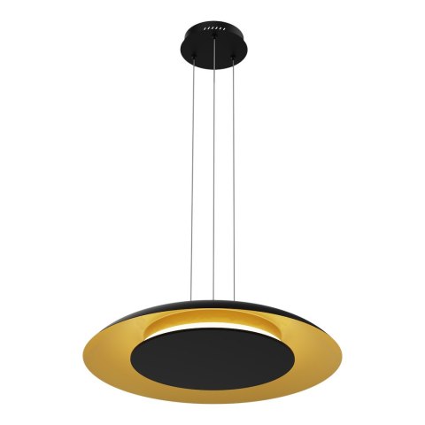 Lampa wisząca Piattino Czarny Złoty 30W LED 3000K-4000k-6000K