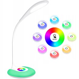 Lampka biurkowa szkolna dotykowa 3 jasności 256 kolorów 16 LED