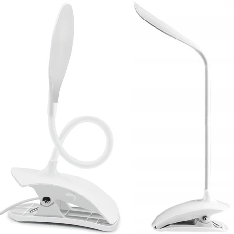 Lampka biurkowa szkolna mocowana do blatu na klips 14 LED