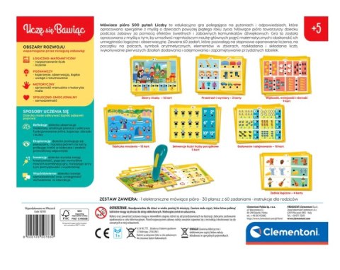 Mówiące Pióro 500 Pytań Liczby Uczę się Bawiąc Język Polski Clementoni 50783