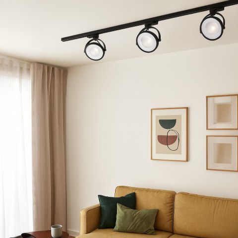 Oprawa Lugar Track Czarny 1xAR111 GU10 - 3-obwodowy