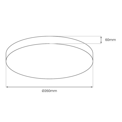 Plafon MAYA Chrome 10W LED Ø260