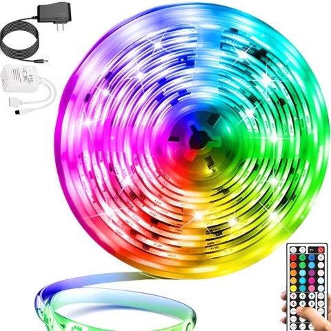 Taśma LED SMD RGB kolorowa wodoodporna PILOT - 5 m