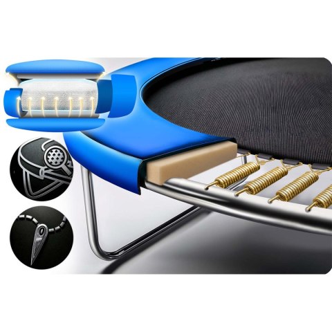 Trampolina ogrodowa 10ft/312cm z siatką wewnętrzną i drabinką Neo-Sport