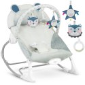 Leżaczek bujaczek z wibracją Ricokids - szary
