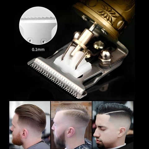 Maszynka golarka bezprzewodowa do strzyżenia włosów brody trymer 4 nasadki