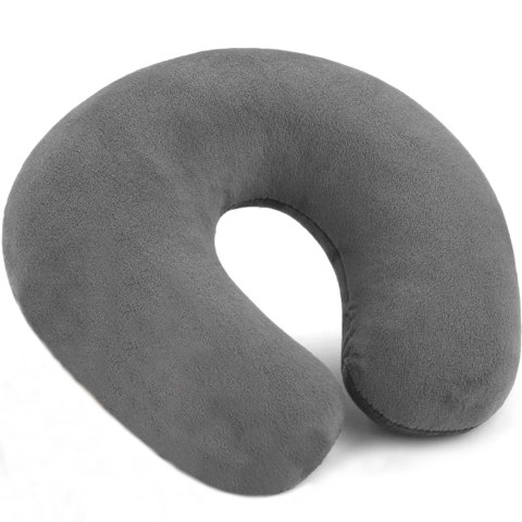 Poduszka podróżna rogal do spania na szyję do samolotu - szary