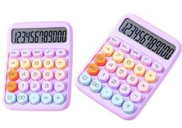 Kalkulator Fioletowy Biurowy Nauka Wielofunkcyjny Kolorowy Elektroniczny