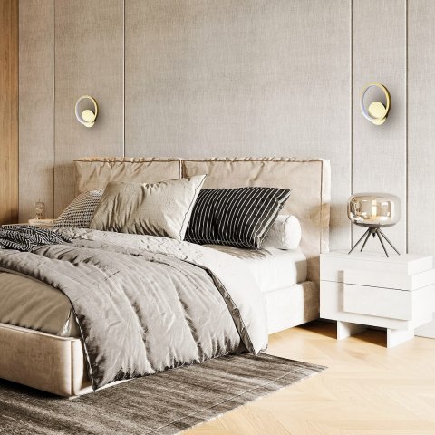 Kinkiet Hoop Złoty 7W LED