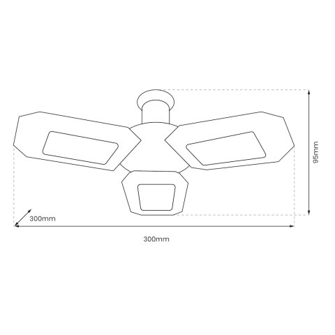 Lampa Warsztatowa 50W 4000K E27