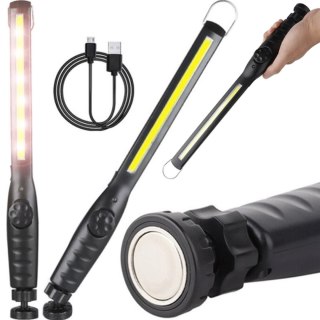 Lampa warsztatowa latarka robocza akumulatorowa z magnesem LED 400 lm