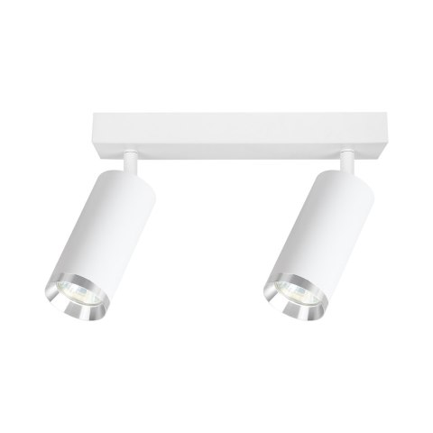 Oprawa Mica Spot Biały + Chrom 2xGU10