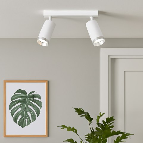 Oprawa Mica Spot Biały + Chrom 2xGU10