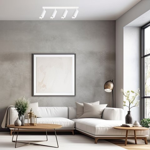 Oprawa Mica Spot Biały + Chrom 4xGU10