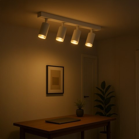 Oprawa Mica Spot Biały + Chrom 4xGU10