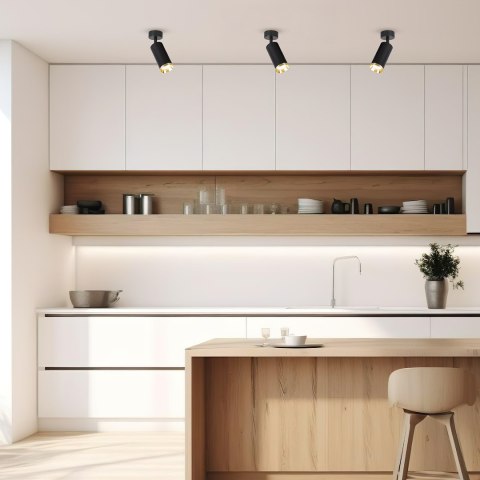 Oprawa Mica Spot Czarny + Złoty 1xGU10